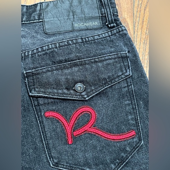 Rocawear Black Jeans with Red Accents - Picture 3 of 10